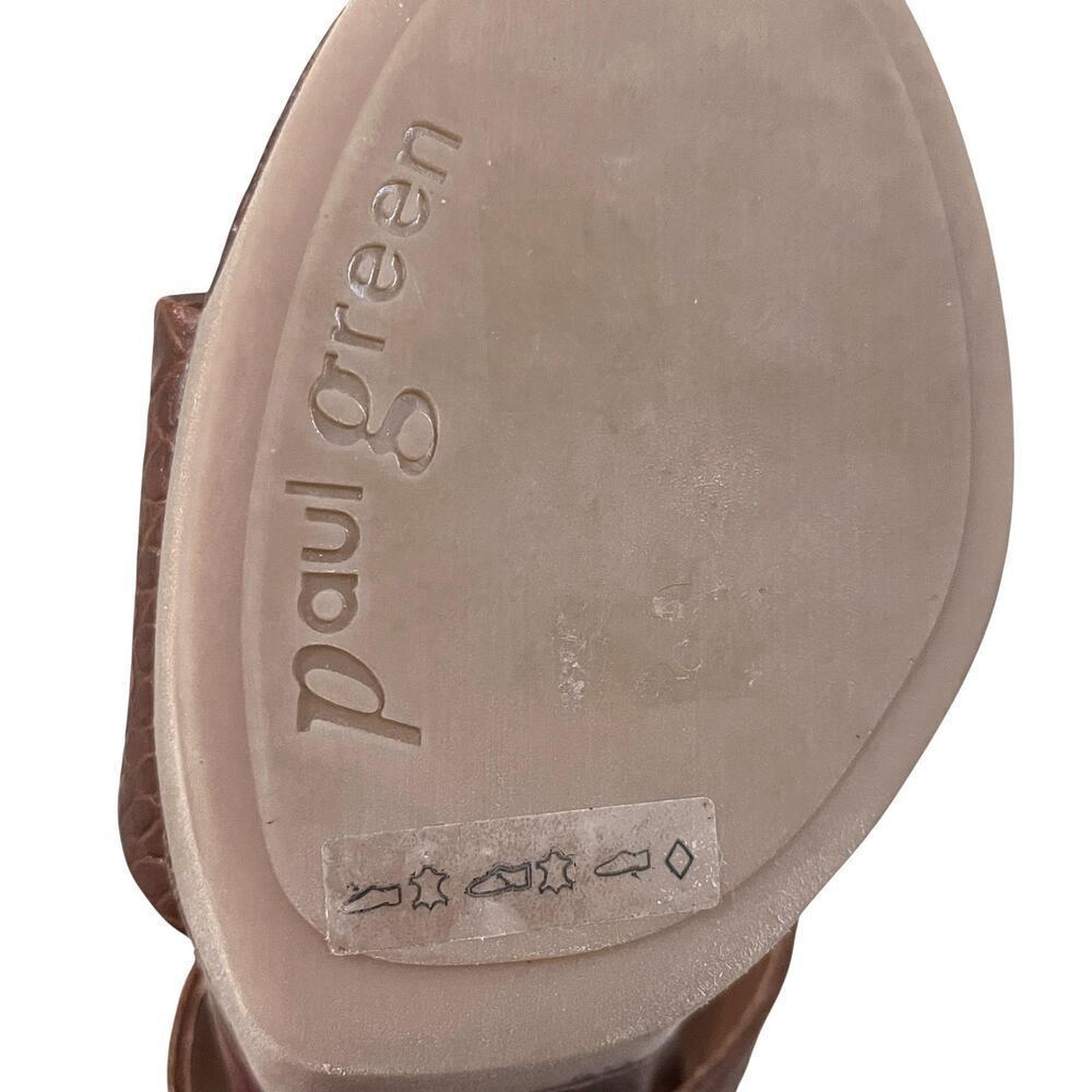 Paul Green Amanda High-Heel Sandals Shoes Womens Size 6.5 Brown Block Heel - Picture 11 of 13